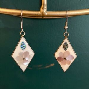 Alpaca Mexico Abalone Mother-of-Pearl Earrings